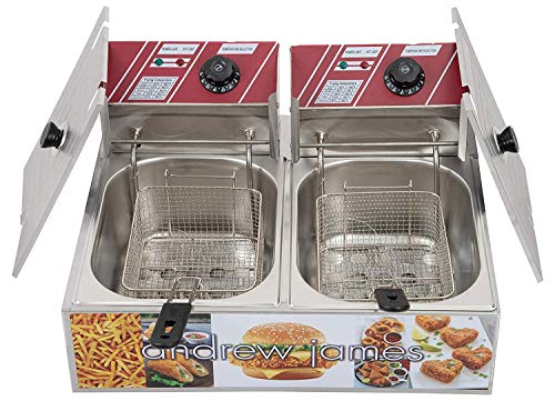 Image of andrew james Deep Fryer 6 Liters Stainless Steel Mega Sale - 1 Year Warranty | Commercial for Industrial Use