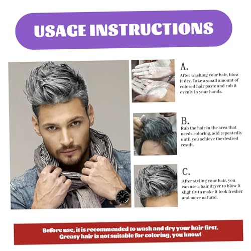 Cera para cabello lavable color púrpura 100g temporal miniatura 4