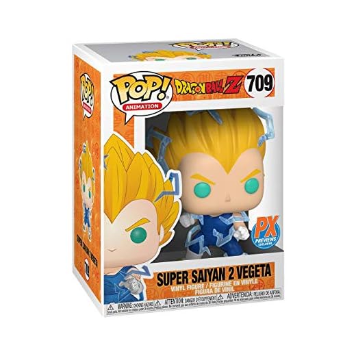 Funko Pop! Animation Dragon Ball Z: Super Saiyan 2 Vegeta Vinyl Figure PX Previews Exclusive