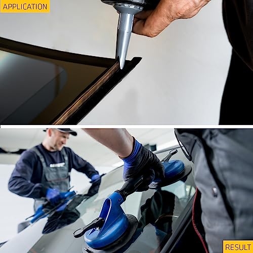 Image of SIKA - Sikaflex SOLO, Primerless automotive glass replacement adhesive, Black, 300ml