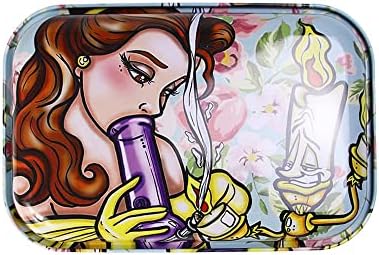 Metal Rolling Tray 11 Inch Princess- Cigarette Rolling Trays - Smoke Accessories - Rolling Paper Tray - Rolling Plate (My Princess)