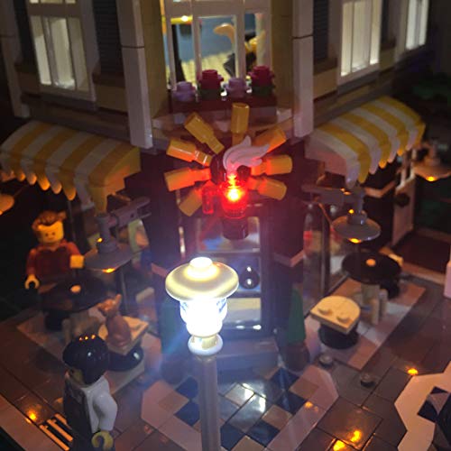 TRCS Led Beleuchtungsset für Stadtleben 10255, USB und Batterie Betrieben Led Licht Kompatibel Mit Lego 10255-Ohne Lego… – Bild 5