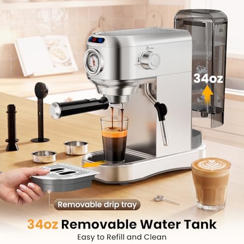 20 Bar Espresso Machine with Milk Frother