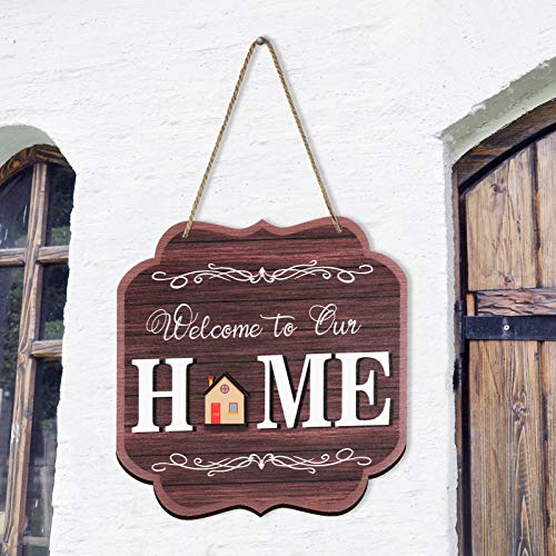 image for Jetec Seasonal Welcome Door Sign Interchangeable Welcome to Our Home H