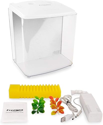 Miniatura 3 de Kits de iniciación de acuario Betta de 1.2 galones con luz LED y bomba de filtro