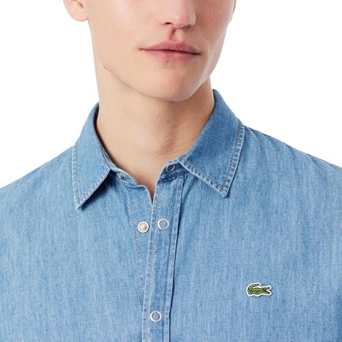 Lacoste Men's Regular Fit Lightweight Denim Shirt2