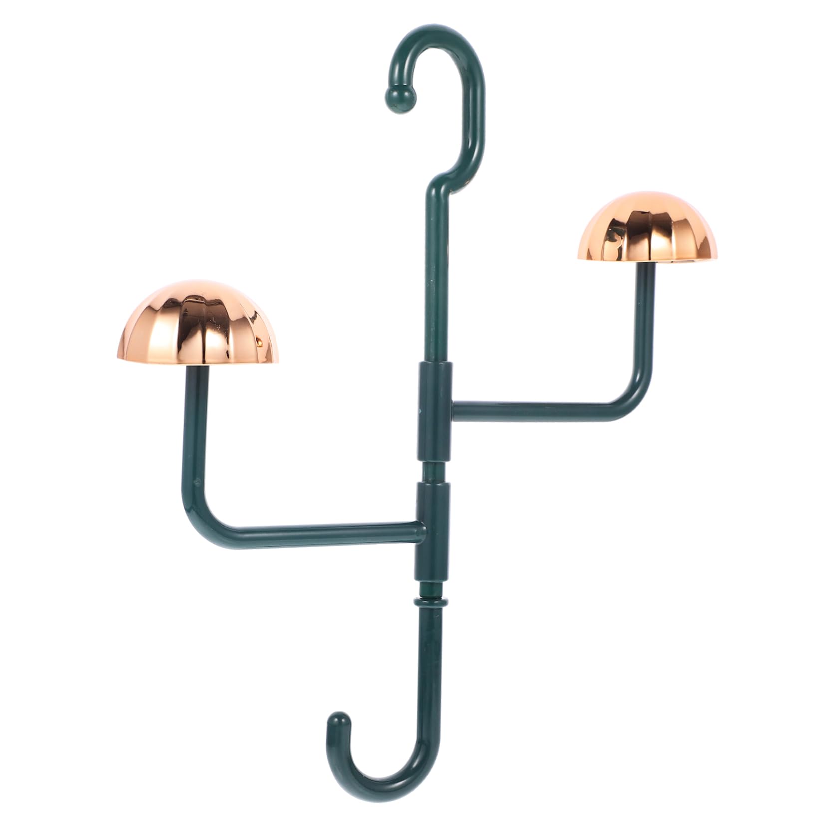 IWOWHERO Space-Saving Rotating Coat Rack Closet Bag Organizer Hanger for Coats Purse Hooks Stainless Steel Key Holder Home Storage