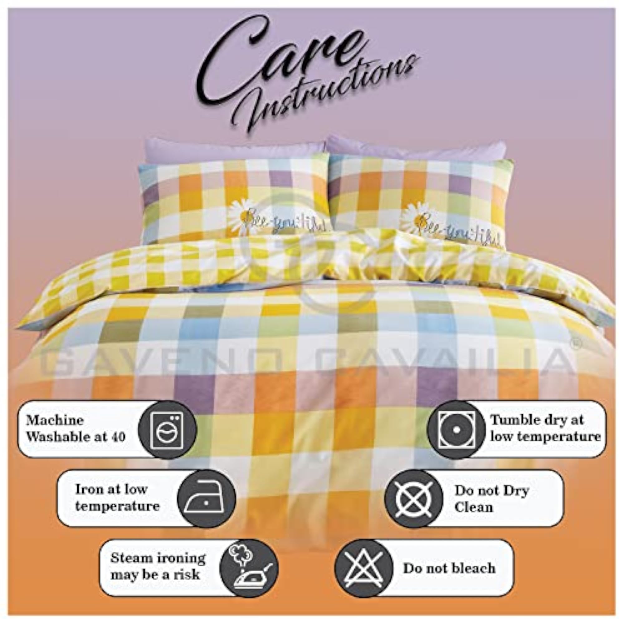 Luxury Geometric Duvet Cover Quilt Set, Reversible