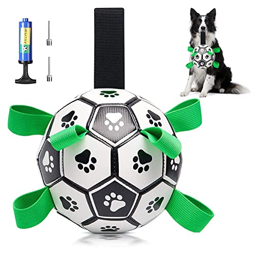LOTMIAI Dog Soccer Ball Toy Pet Interactive Ball for Indoor Outdoor, Puppy Birthday Gifts Durable, Funny Dog Water Toy | Yard Game Toy to Keep Them Busy for Small Medium Dogs LOTMIAI Dog Soccer Ball Toy Pet Interactive Ball for Indoor Outdoor, Puppy Birthday Gifts Durable, Funny Dog Water Toy | Yard Game Toy to Keep Them Busy for Small Medium Dogs