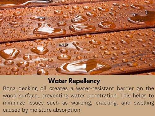 Image of Bona Decking Oil Neutral Shade (750 ml)(26 oz) Specially Designed for Outdoor Wood Oil for Decks, Patios & Outdoor Furniture | Weather-Resistant, Protective, Enhances Natural Wood Grain