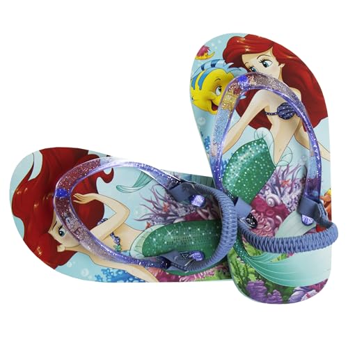 Image of Disney Girls Boys Character Flip Flops Sandals Kids Water Shoes - Minnie Mickey Moana Toy Story Frozen Cars Encanto Princess Thong Beach Slides Slip On Quick Dry (Toddler-Little Kid)