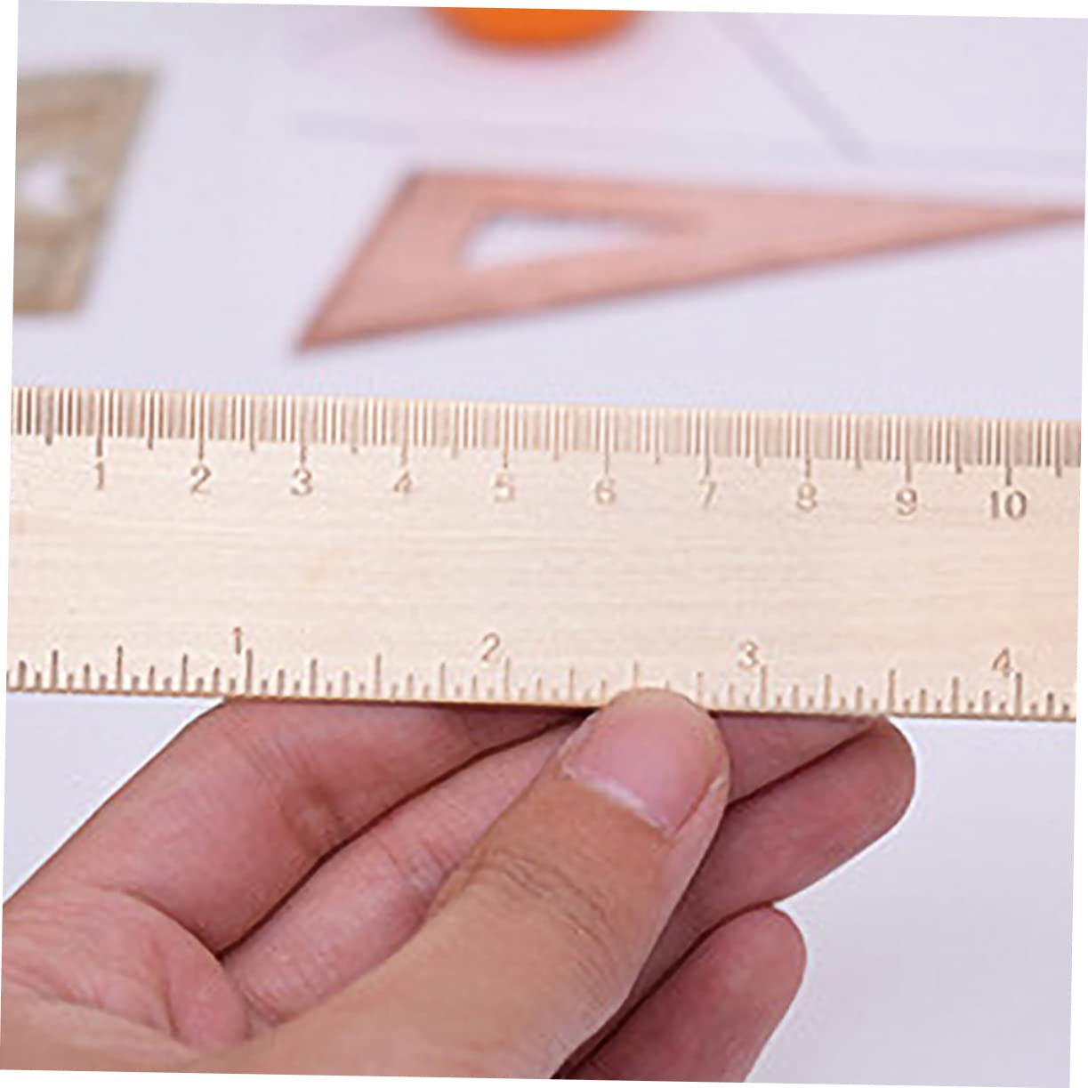 Set Righelli In Ottone Massiccio – Goniometro, Squadre E Righello Per Disegno Di Precisione E Layout Creativo