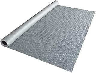 Yescom Garage Floor Mat Roll Diamond Car Parking Protect Trailer Grey PVC 13x5 Ft