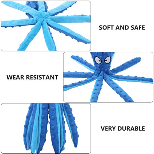 ULTECHNOVO Cachorro Brinquedos Estridentes de Pelúcia Polvo Brinquedo Cachorro Mastigar Dentição Bri