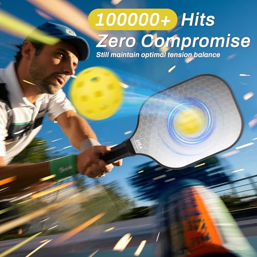 99.9% T300 Carbon Fiber Lightweight Pickleball Paddles Set of 2 Indoor Outdoor Games Equipment Beginner Intermediate Pro Sports Accessories Gifts