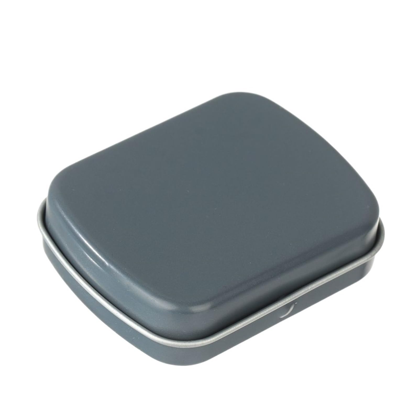 aluminum tin can, Mini Rectangular Metal Hinged Flip Tin Box for Candy Tea Jewelry Portable Pill, Multicolor(Color8)