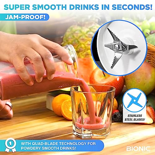 Image of Bionic Blade Personal-Sized Blender 16.5 oz, BPA-Free, Cordless, Rechargeable 18,000 RPM Portable Blender for Shakes and Smoothies 8.6 inch Tall, Seen On TV