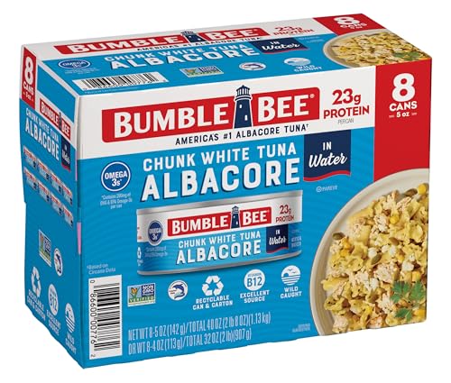 Image of Bumble Bee Chunk White Albacore Tuna in Water, 5 oz (Pack of 8)