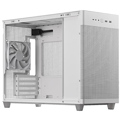ASUS Prime AP201 MicroATX Case (Support Radiator Up to 360 mm and Graphics Card Length up to 338 mm, Quasi-Filter Mesh Panels, Tool-free Side Panels, USB 32 Gen 2 Type-C Front Panel) White - Image 10