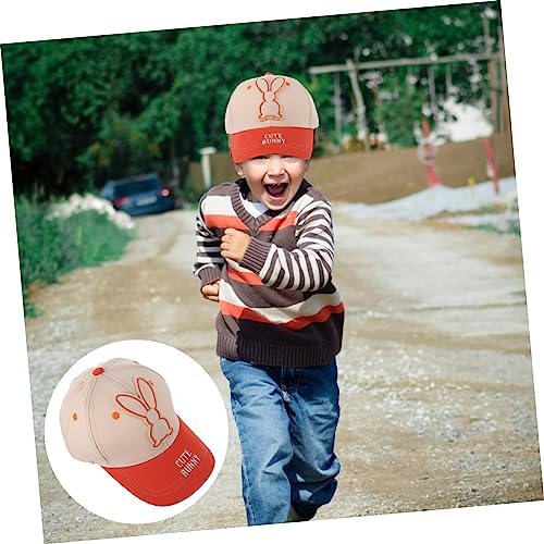 Baseball Hats for Boy Girl Boy Girl Hat Months Peaked Cap Adjustable Outdoor Cap Sun Cotton Baseball Beige4