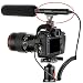 Foto4easy Hot Shoe Clip Microphone Boom Mic Mount Holder for DSLR SLR Camcorder Camera (Black)