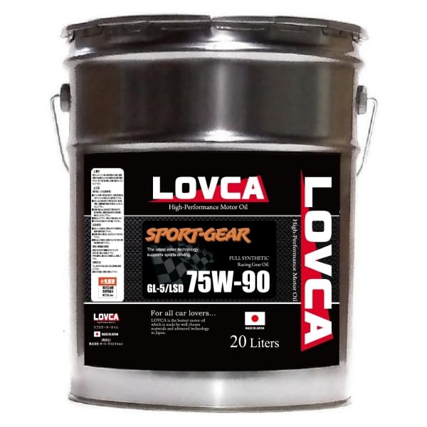 ギヤオイル 75W-90 ラブカ　LOVCA SPORT-GEAR 約12L lovca-oil_lrg7590-4