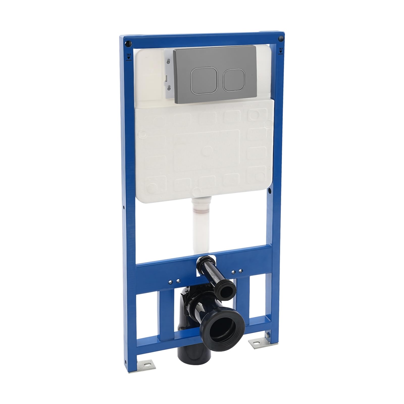 WC Vorwandelement Unterputz 400 kg, Spülkasten für Wand-WC(Grau)