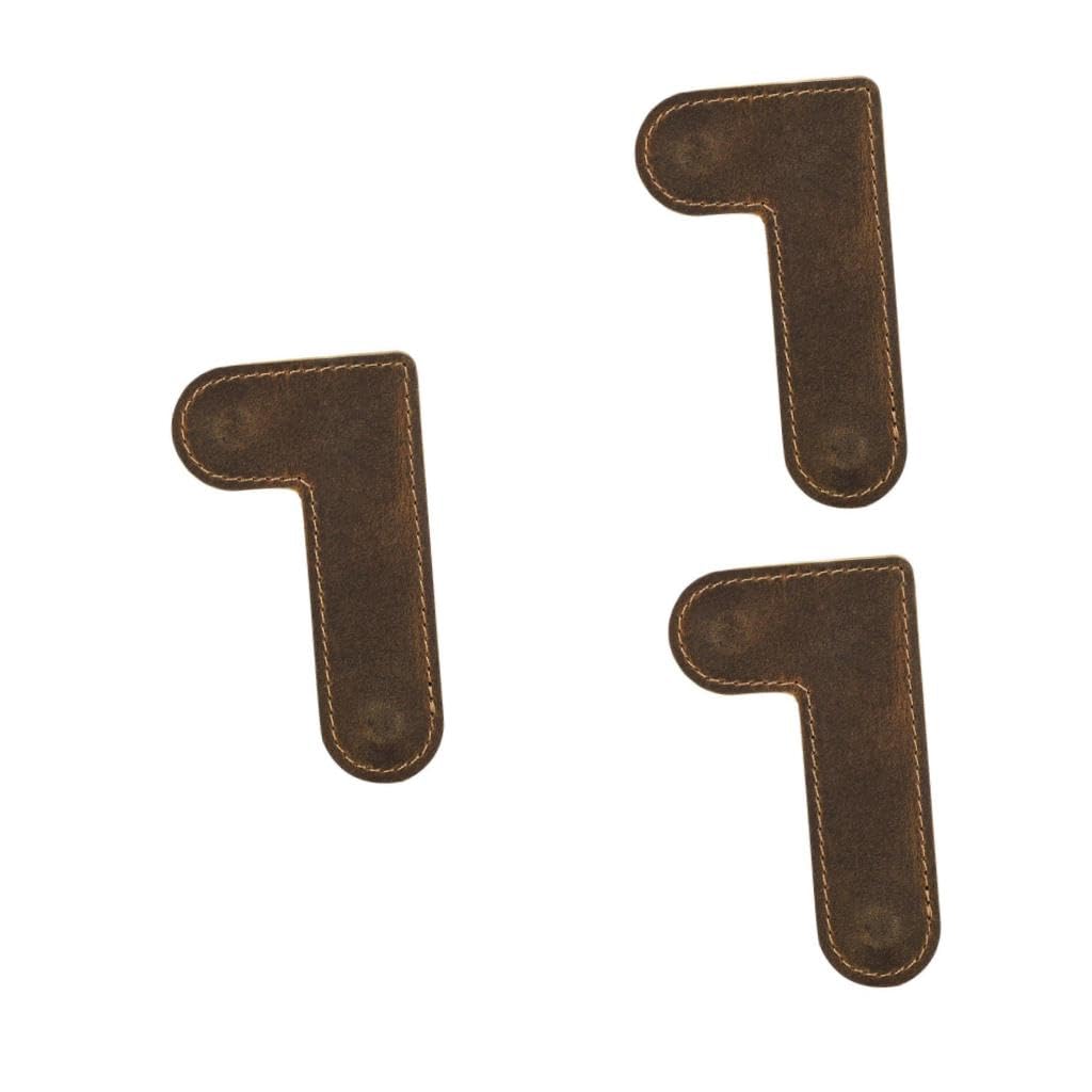 NUOBESTY 3pièces Marque-page Magnétique Cuir Vintage Outil De Fixation De Page Pour Accessoire De Lecture Pratique Et Élégant Pour Amateurs De Littérature