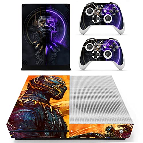 Image of XB One Slim S Console Skin Set Decal Skin Vinyl Stickers for XB One S Console Controllers Panther