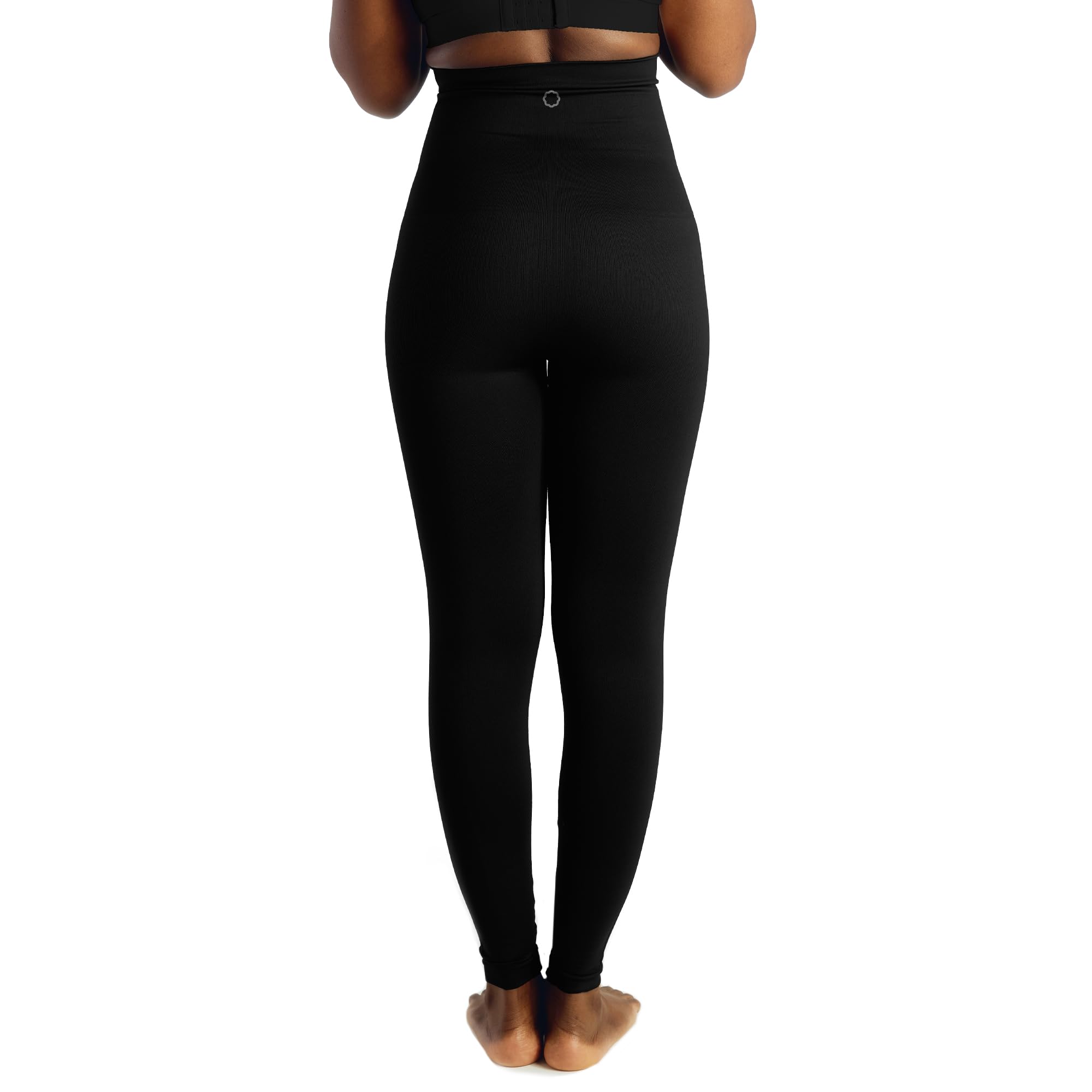 Belly Bandit Mother Tucker - Leggings Capri da donna a compressione, senza cuciture e traspirante, in maglia, Nero , XL