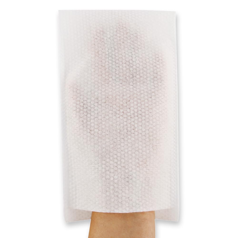 FRANZ MENSCH 1000 Stück Hygonorm Waschhandschuhe Light | Spunlace, weiß, L: 23cm, B: 14,5cm, Karton, Einmal-Waschlappen, Einweg, für Pflege, Waschhandschuhe