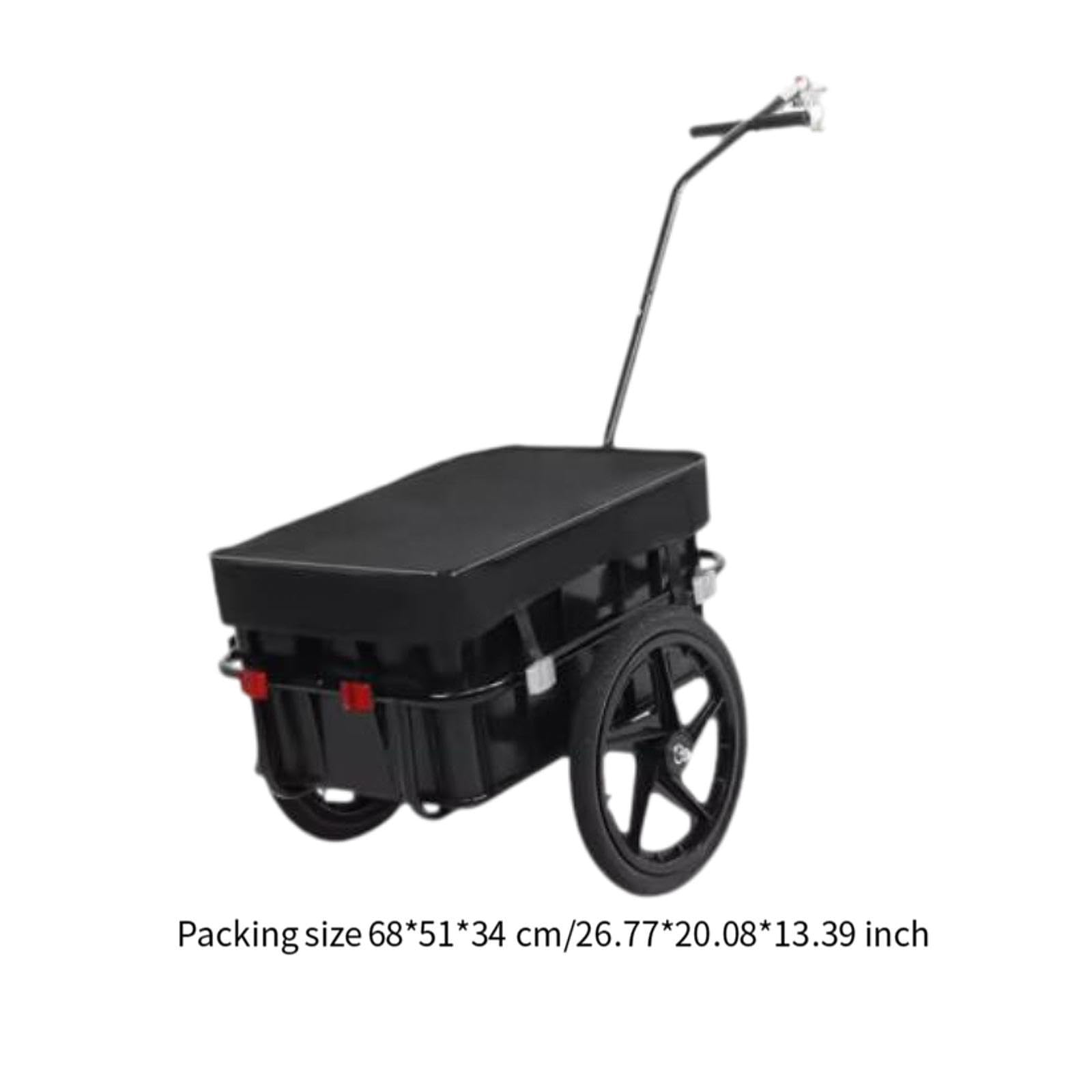 Remolque de Carga Desmontable para Bicicletas, Ideal para Compras Y Acampada.