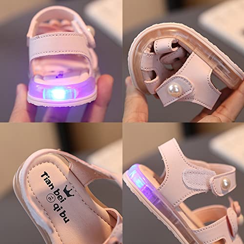 Children Shoes Fashion Sandals Light Shoes Summer Baby Soft Soled Walking Shoes Girls Princess Flash Little Girl Wedges4