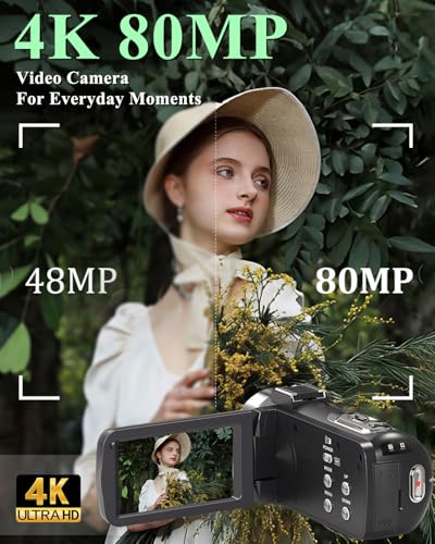 4K Camcorder for YouTube Vlogging