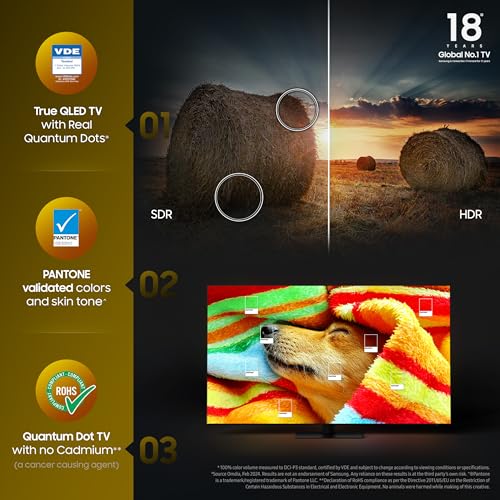 Image of Samsung 189 cm (75 inches) QE1D Series 4K QLED Smart TV QA75QE1DAUXXL (Black)