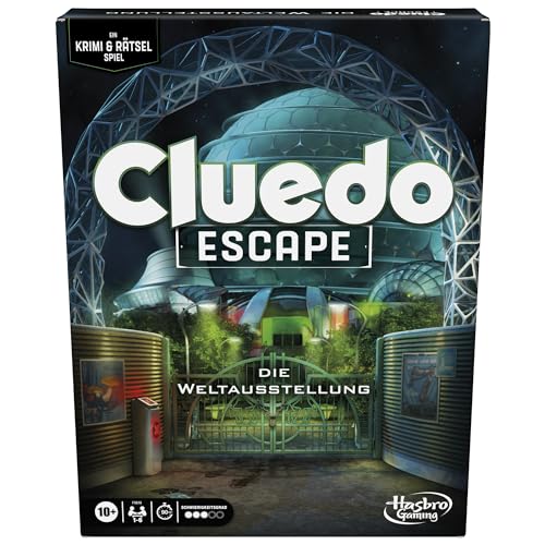 Cluedo Escape: La Exposición Mundial, emocionante Juego de Escape Room para Adultos y jóvenes, Juego de Detectives y Rompecabezas, Juego de Mesa de Navidad para emocionantes veladas con la Familia