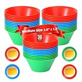MEDIUM Size (2.8' x 1.2') 36 Pcs Puto Molder Filipino - Kutsinta Molder for Baking - Puto Mold Cups for Steamer - Filipino Plastic Molds for Desserts