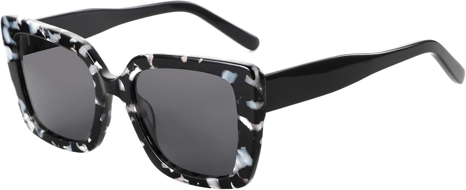 ZENOTTIC Polarized Sunglasses for Womens Square: Trendy Classic Sun Glasses for Ladies - Designer Shades UV400 Protection