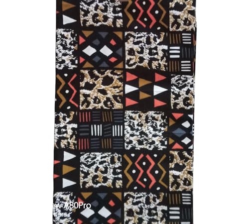 MAYNOWAX Coupon Pagne Tissu Wax Africain 100% coton 2 yards soit 180x120cm