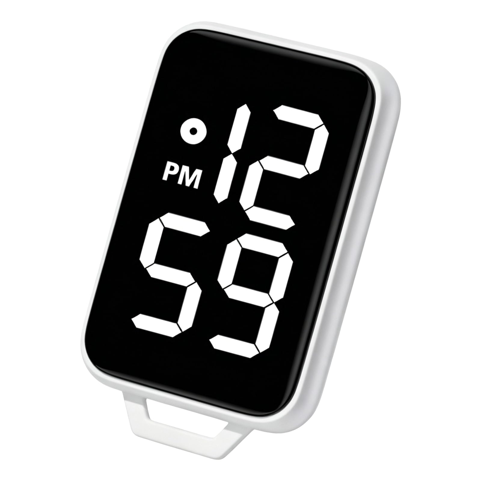 Oxxggkao Digital Keychain Watch with Water Resistance Great for Backpacks and Keyring Touch Digital for Student Fashion Square Keychain