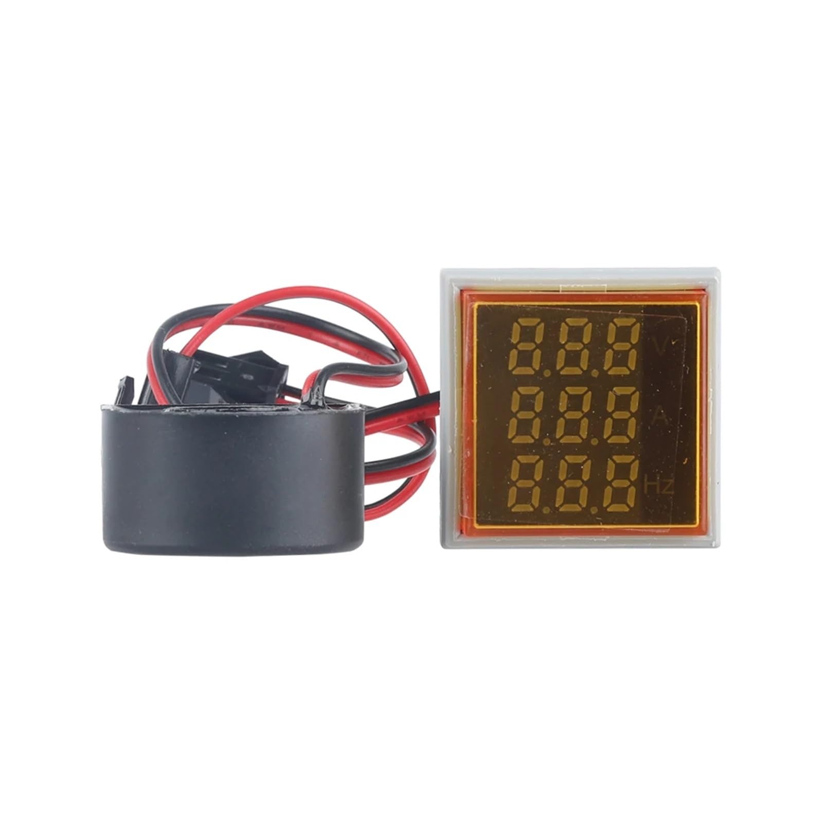 AUOQKQUT 1pc YELLOW AC50-500V Square LED Digital Indicator Voltmeter Ammeter Frequency meter