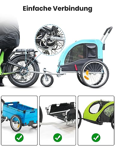 Coicer Fahrradanhänger Kupplung Anhängerkupplung Anhänger Adapter Hundeanhänger für Fahrrad mit Sicherungsstift Kinderanhänger Hundefahrradanhänger Hunde