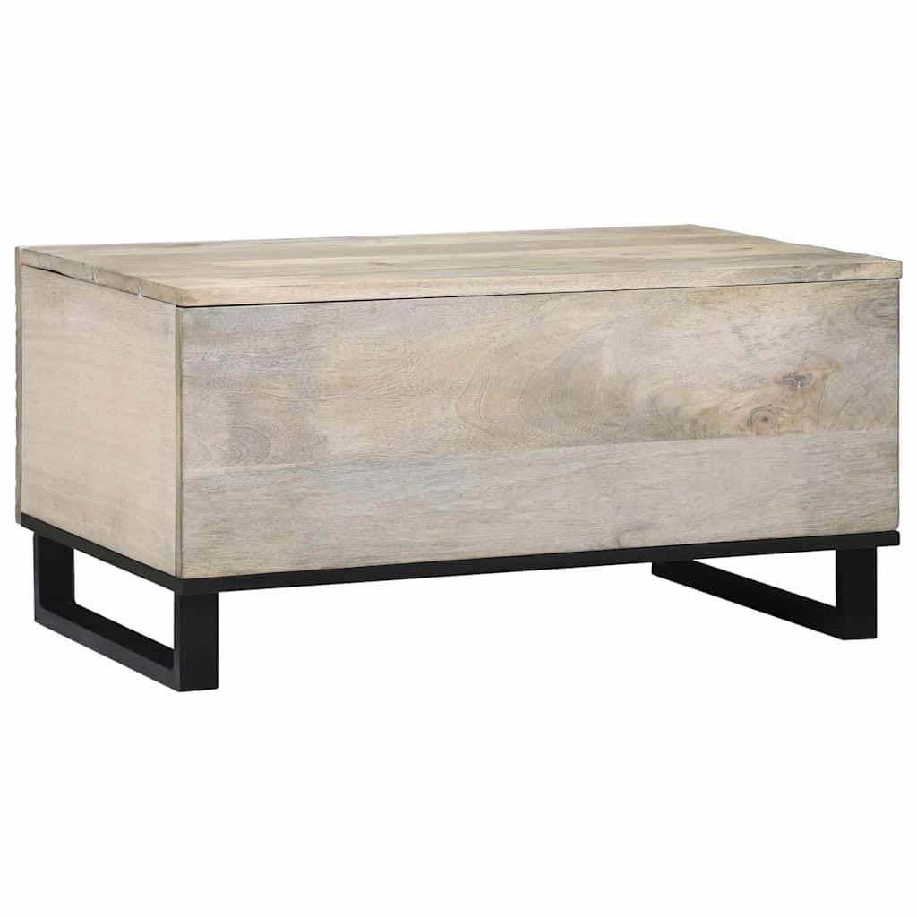 Tavolino da salotto bianco, 80 x 50 x 40 cm, in legno, moderno, con spazio e ripiano, per soggiorno, salotto, ufficio, design elegante, facile da montare, versatile