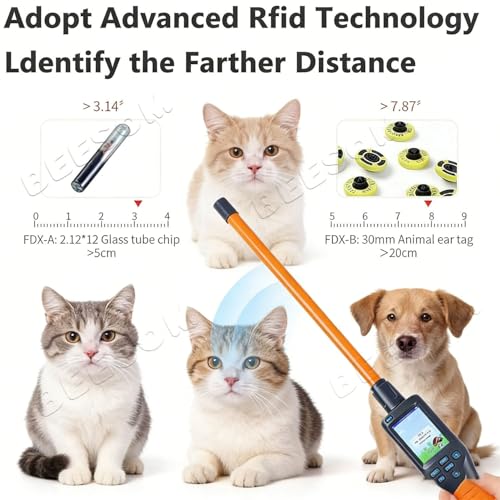 Scanner d'identification RFID universel double fréquence pour contrôle d'animaux