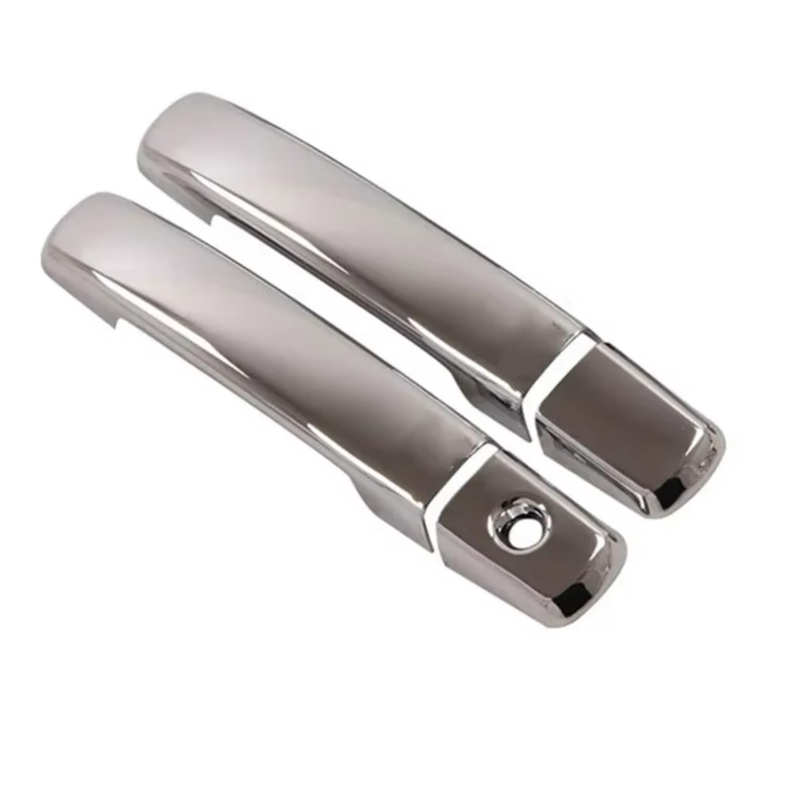 Qdzvalumv Silver No Button Car Door Handles Cover Shell Compatible With Nissan For Xterra 2005-2015 Car Exterior Door Handle Cover Decoration Styling Accessories Set(Silver No Button)