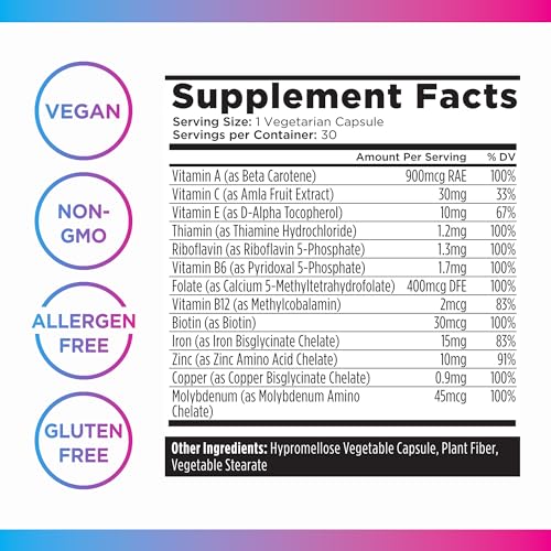 Livingood Daily LDBLS Iron Supplement For Women & Men, Blood Support (30 Capsules) - Supports Healthy Red Blood Cell Production & Overall Blood Health - Non-Gmo, Gluten-Free, Allergen-Free thumb #4