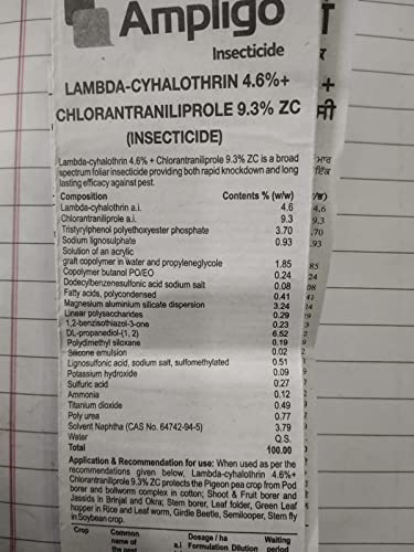 Image of Syngenta Ampligo - Chloratranilprole (10%)+ Lambdacyhalothrin (5%) ZC, Insecticide (1 LTR)