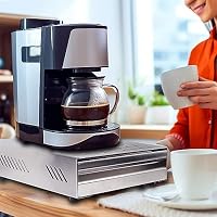 EFUTURETIME Kaffeesatz Abschlagbehälter 35x 25x 10 cm Sudschublade,Silber – Ansicht 7