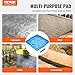 VEVOR Concrete Stamps Mat, 24 x 24 in, Concrete Texturing Skin Polyurethane Stamp Stone Tile Texture Mat, Slate floor Imprint Seamless Stamp Concrete Molds for Outdoor Decorative, Blue