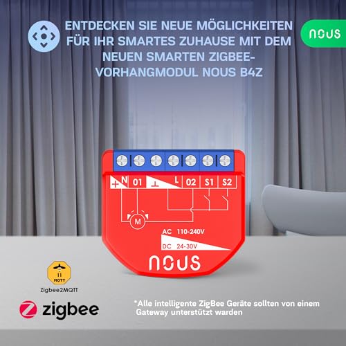 Module Interrupteur ZigBee Rideaux NOUS AC 16A Connecté Tuya x2 - 7